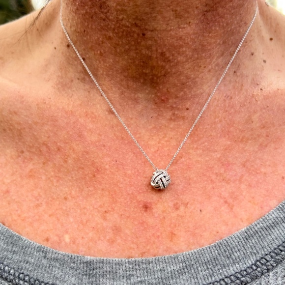 Love Knot Diamond Necklace